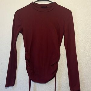 Maroon, long sleeve